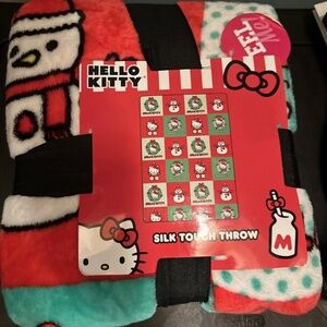 NWT Hello Kitty Christmas Silk Touch Throw Blanket
